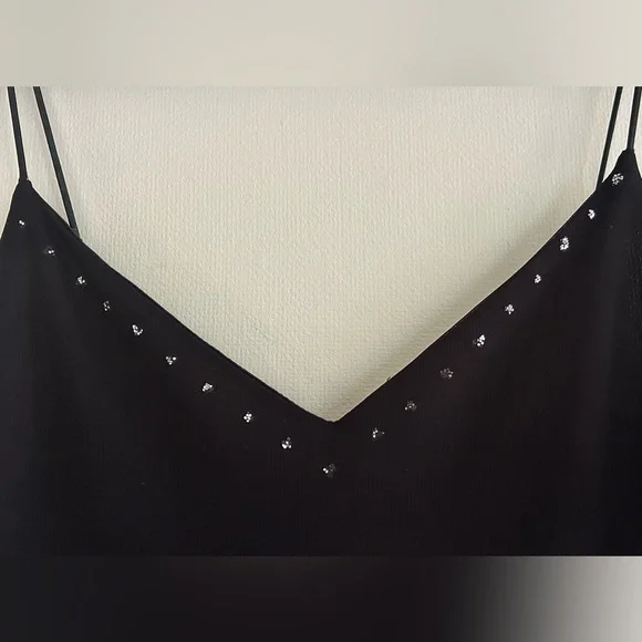 Y2K BYER TOO! Asymmetric Sparkly Midi Slip Dress Whimsigoth Fairy Grunge Sz L - Picture 8 of 15